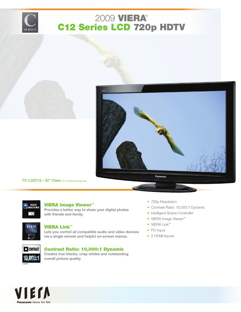 Panasonic TCL32C12 - 32" LCD TV User manual
