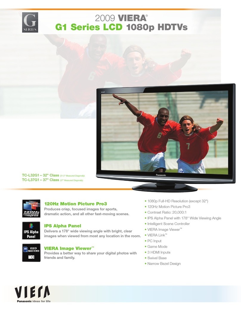 Panasonic TC-L32G1 - 32" LCD TV User manual