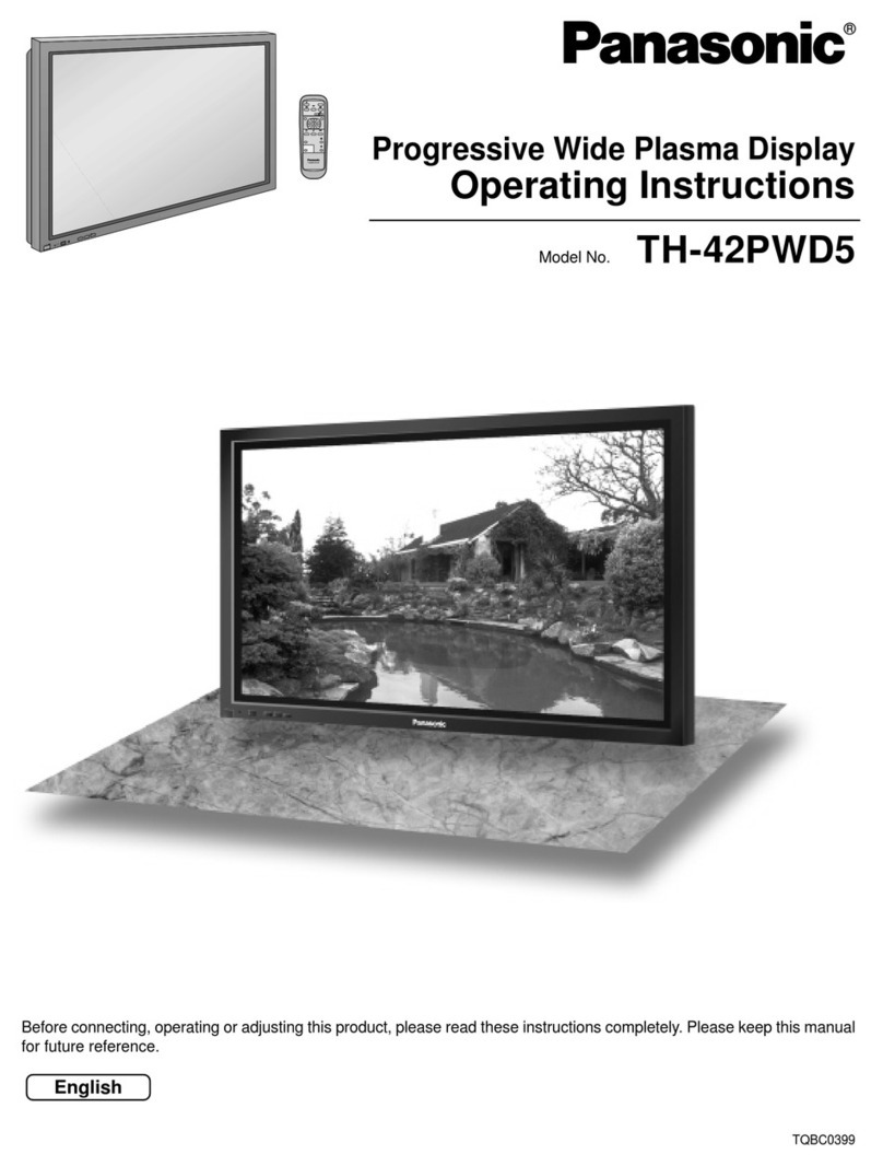 Panasonic Viera TH-42PWD5 operating instructions