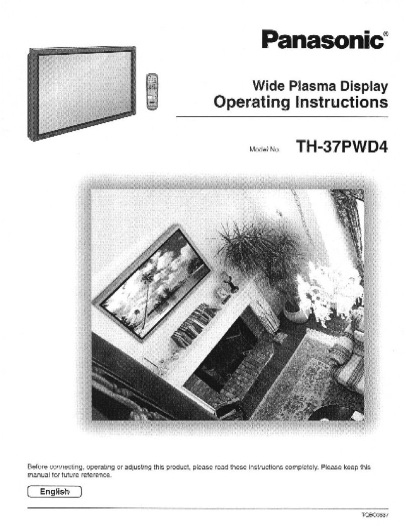 Panasonic Viera TH-37PWD4 User manual