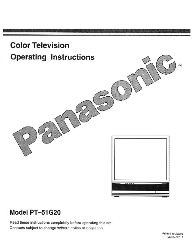 Panasonic PT-51G20 User manual