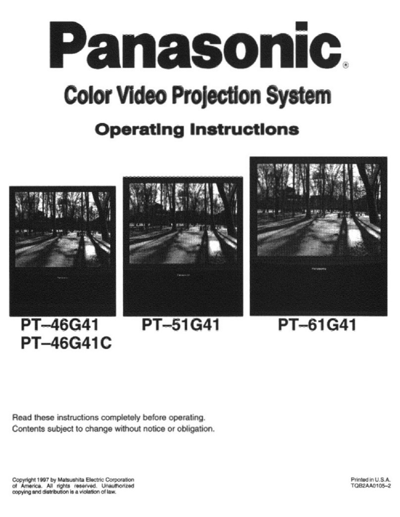 Panasonic PT-46G40 User manual
