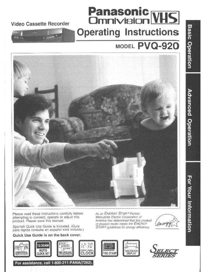 Panasonic OmniVision PV-Q920 User manual