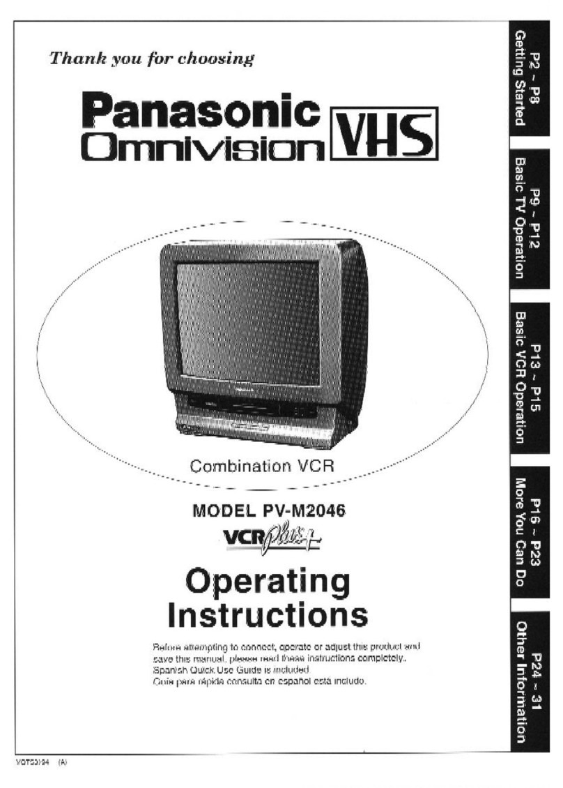 Panasonic Omnivision VHS PV-M2046 User manual