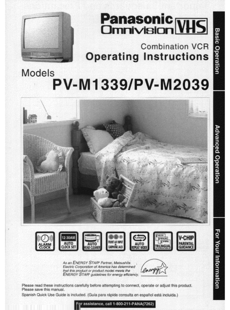 Panasonic OmniVision PV-M1339 User manual