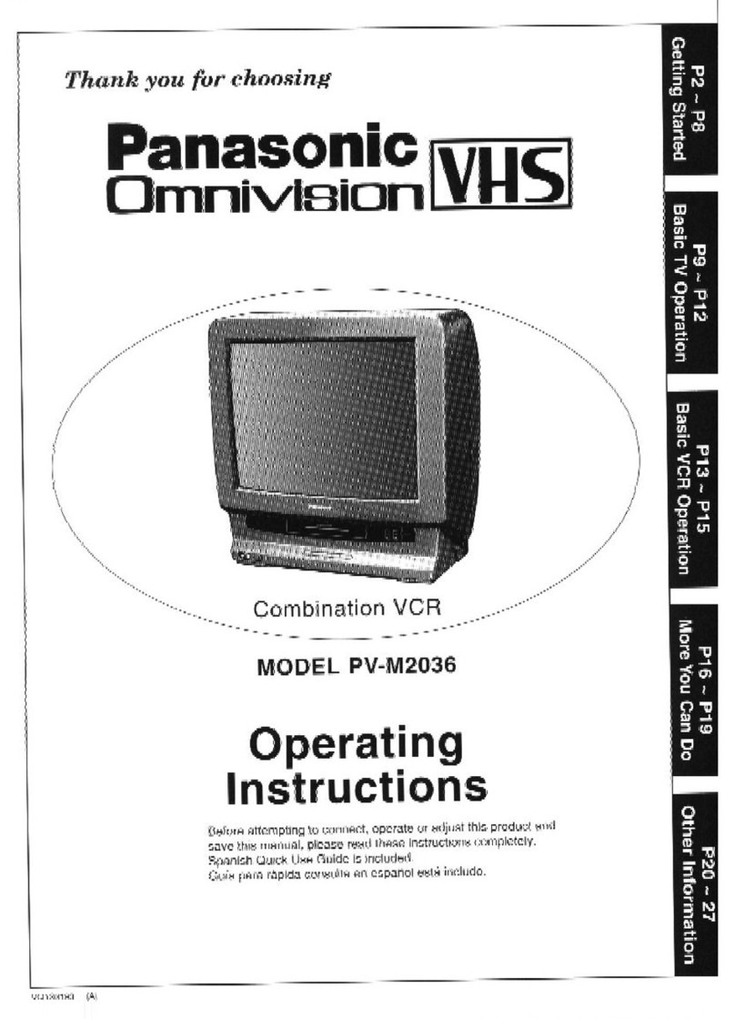 Panasonic OmniVision PV-M2036 User manual