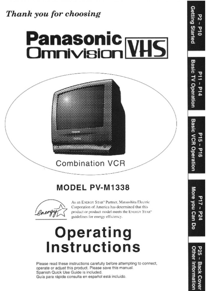 Panasonic OmniVision PV-M1338 User manual