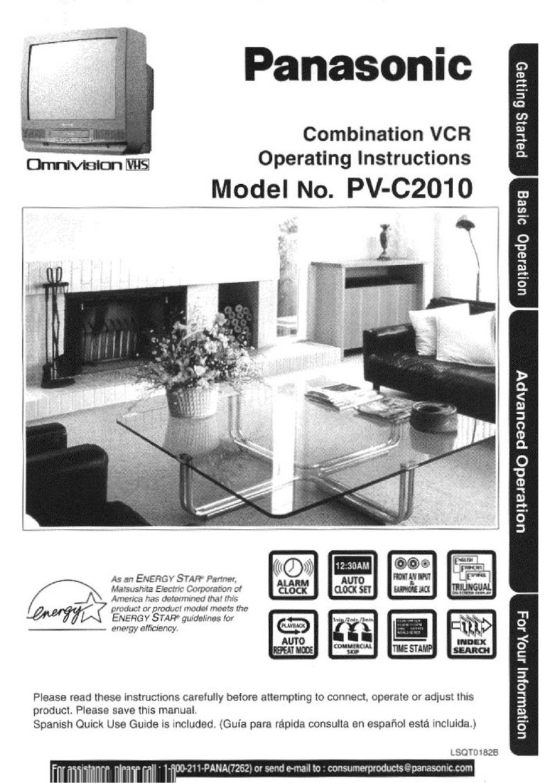 Panasonic QUASAR PV-C2010 User manual