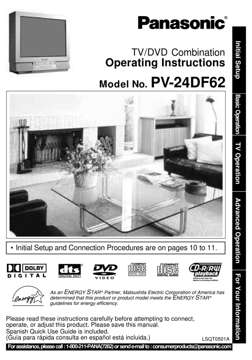 Panasonic PV24DF62 - DVD COMBO User manual
