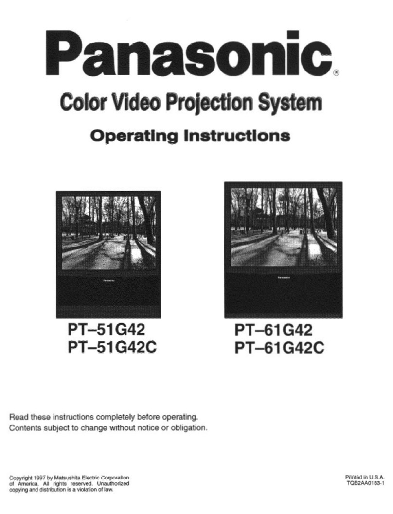 Panasonic PT-51G42 User manual Panasonic PT-51G42 User manual