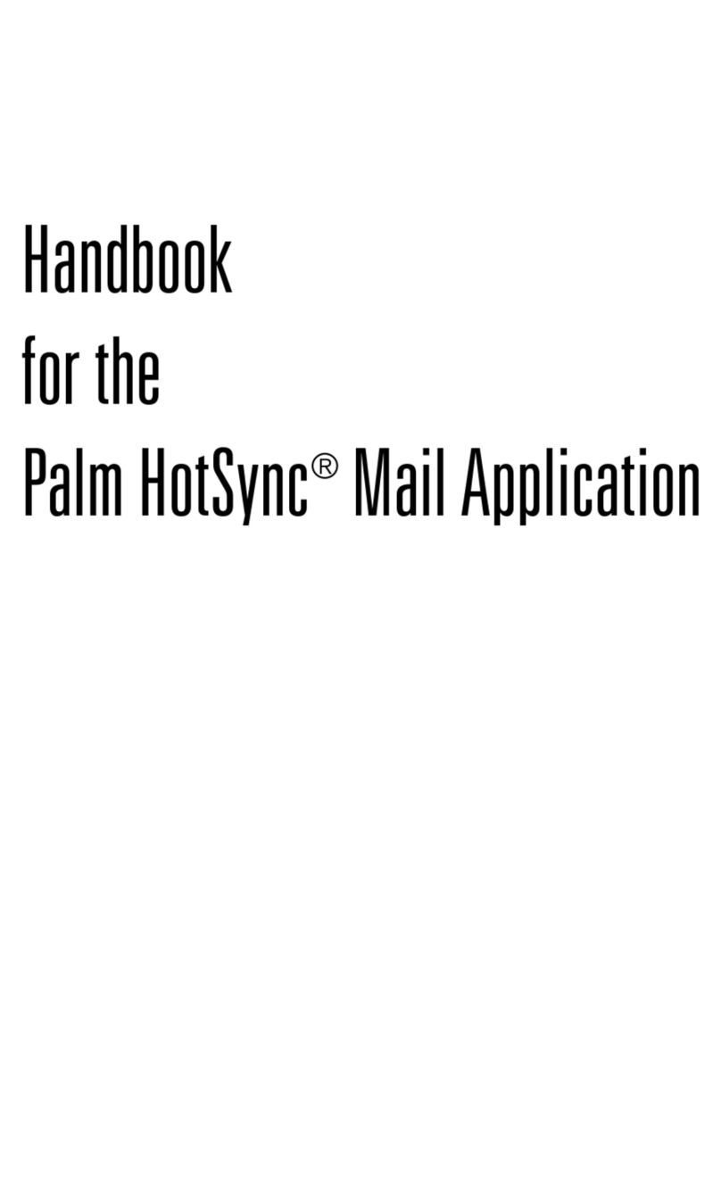Palm HotSyne Mail Application User manual