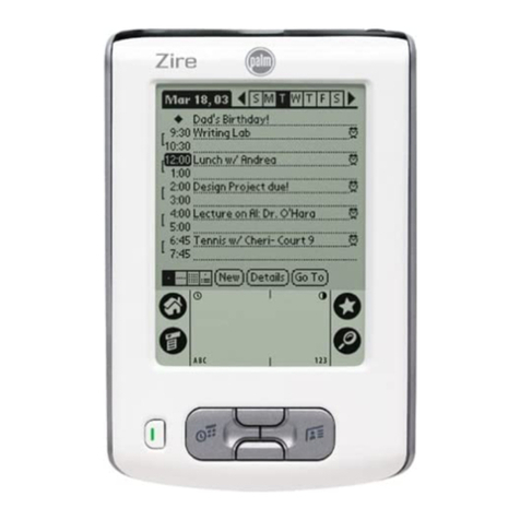 Palm Zire Zire User manual Palm Zire Zire User manual