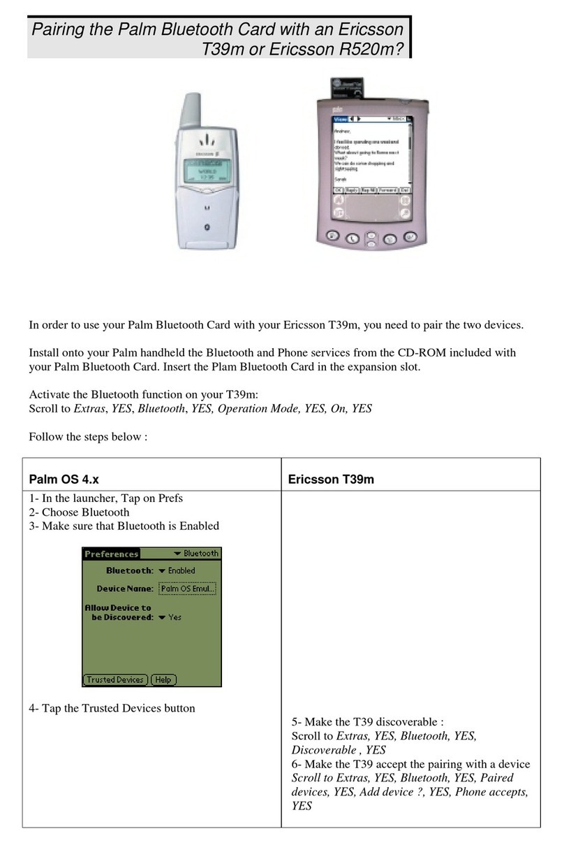Palm Bluetooth Card Manual