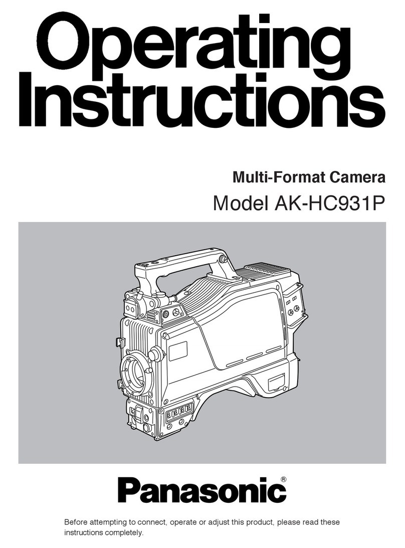 Panasonic AKHC931 - 720P SYSTEMS CAMERA User manual