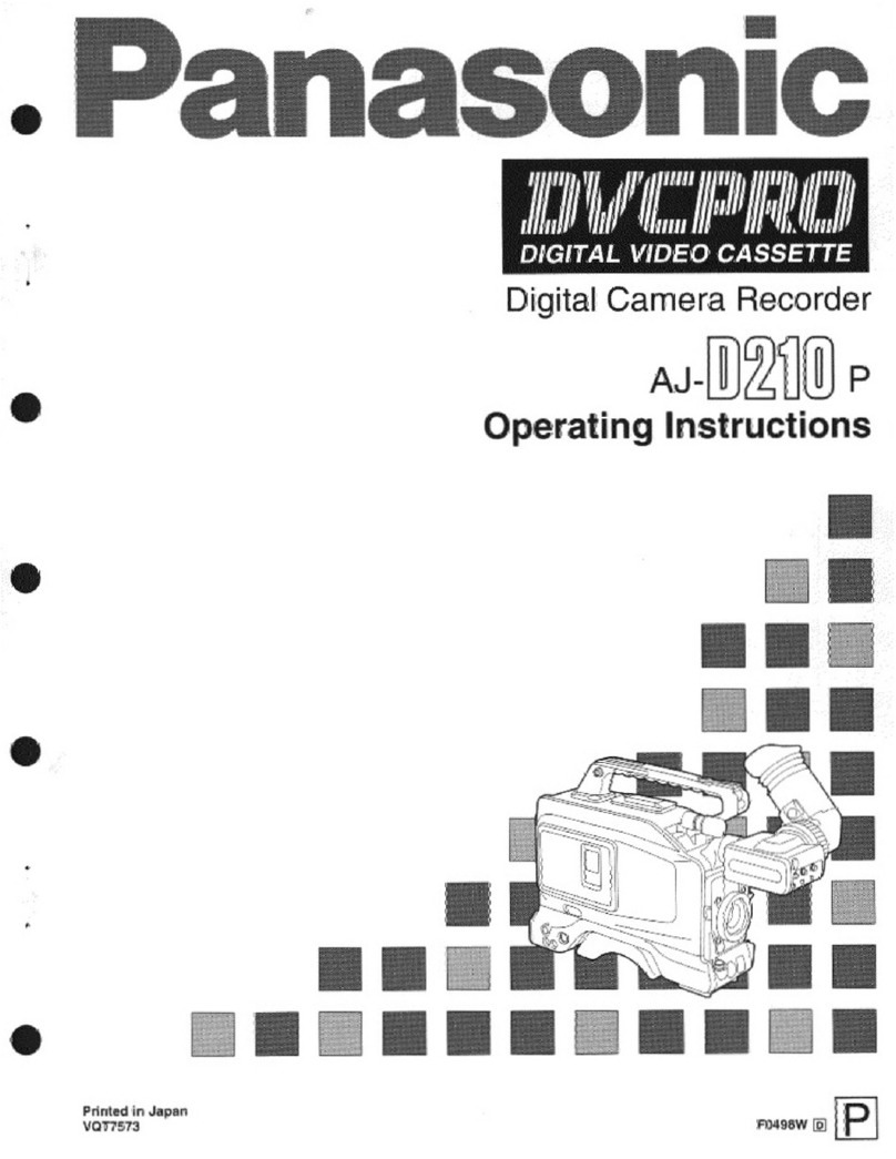 Panasonic AJD210 - DVCPRO(DIGITAL CAM R User manual