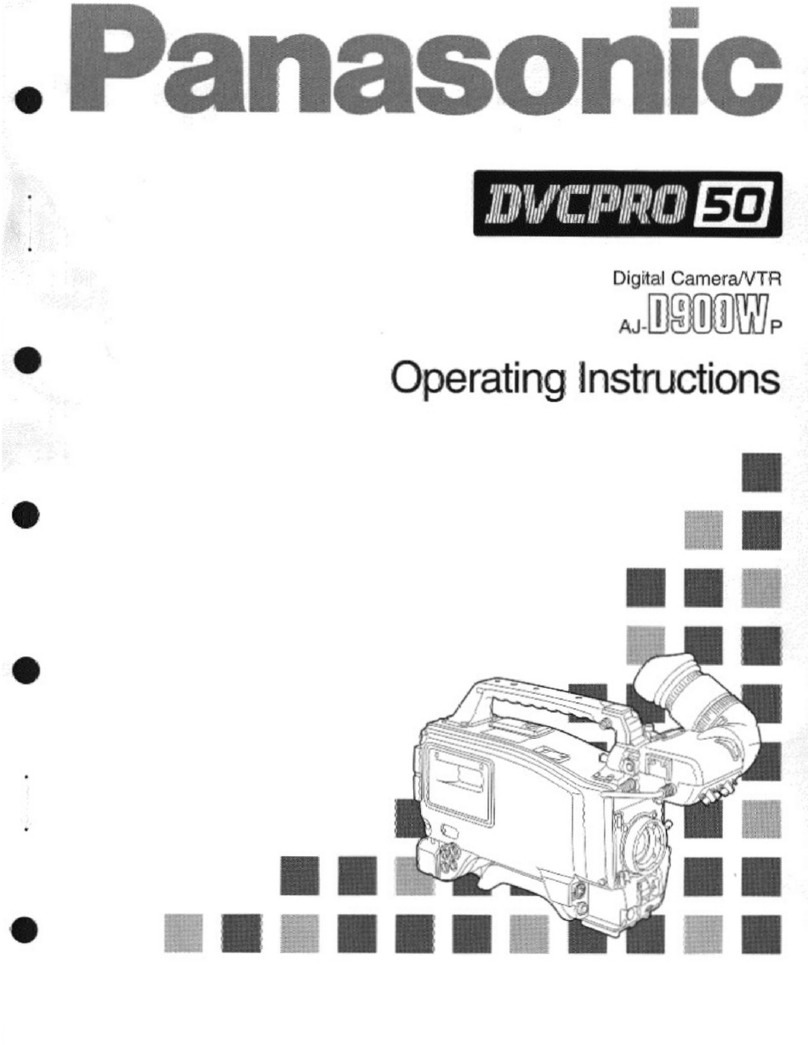 Panasonic AJD900 - DVC PRO 50 CAMCORDER User manual