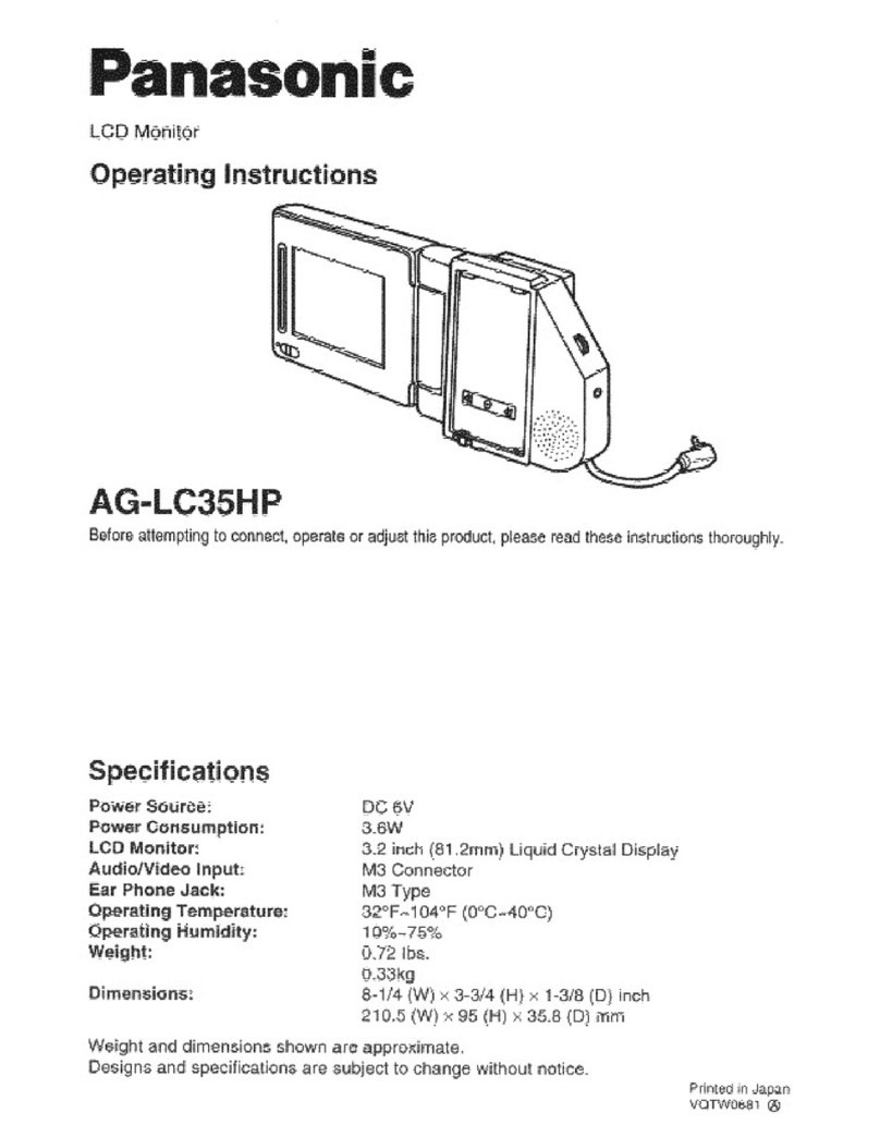 Panasonic AG-LC35 User manual