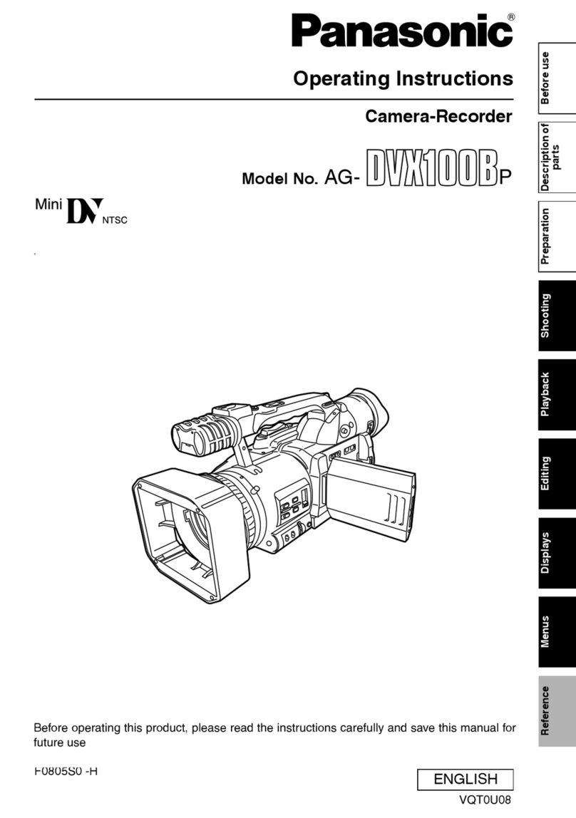 Panasonic AG-DVX100B User manual Panasonic AG-DVX100B User manual