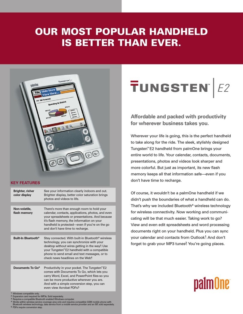 palmOne Tungsten E2 User manual