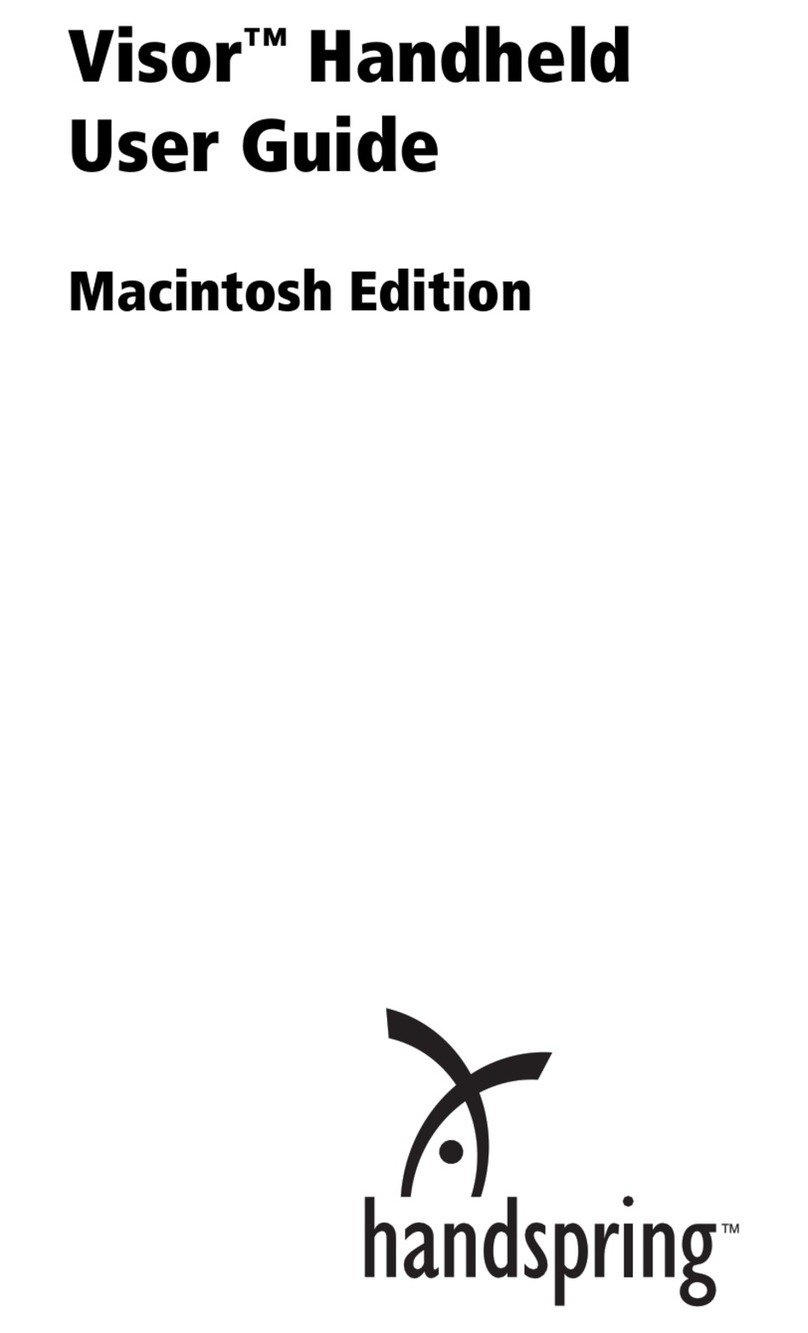 Handspring Visor Visor Pro User manual