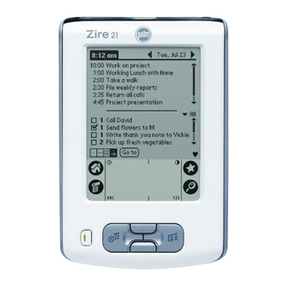 Palm Zire 21 Instruction sheet Palm Zire 21 Instruction sheet