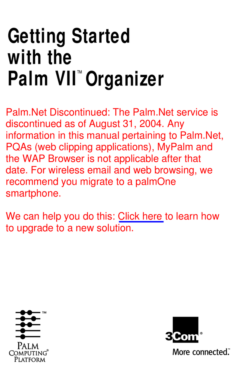 Palm VII User manual