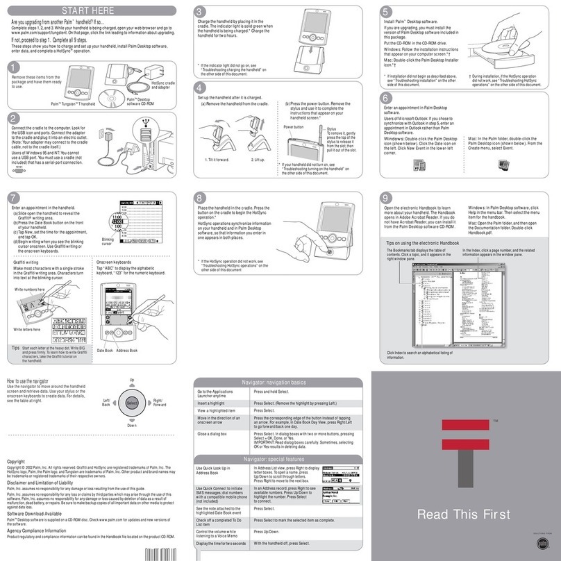Palm Tungsten Tungsten T User manual