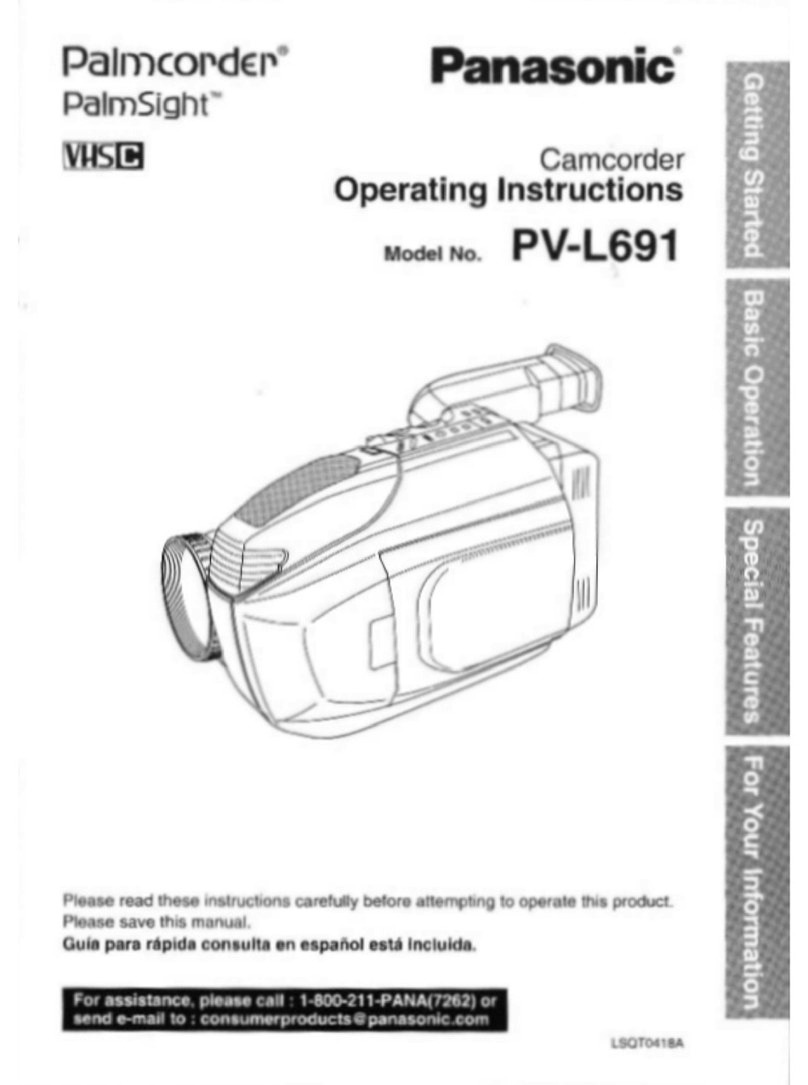 Panasonic Palmcorder PV-L691 User manual
