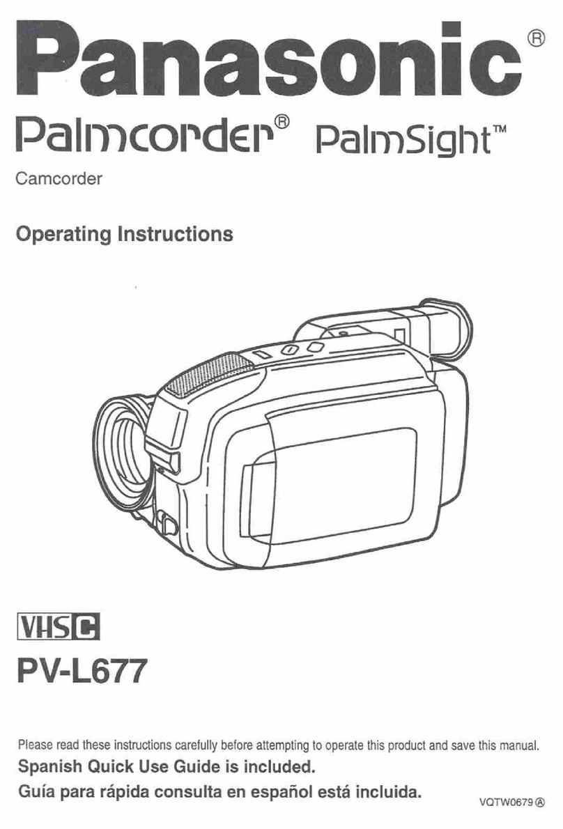 Panasonic Palmcorder PV-L677 User manual Panasonic Palmcorder PV-L677 User manual