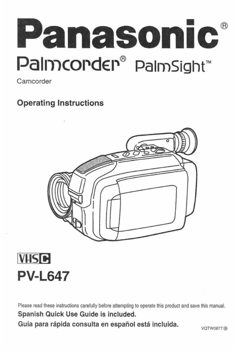Panasonic Palmcorder PV-L647 User manual