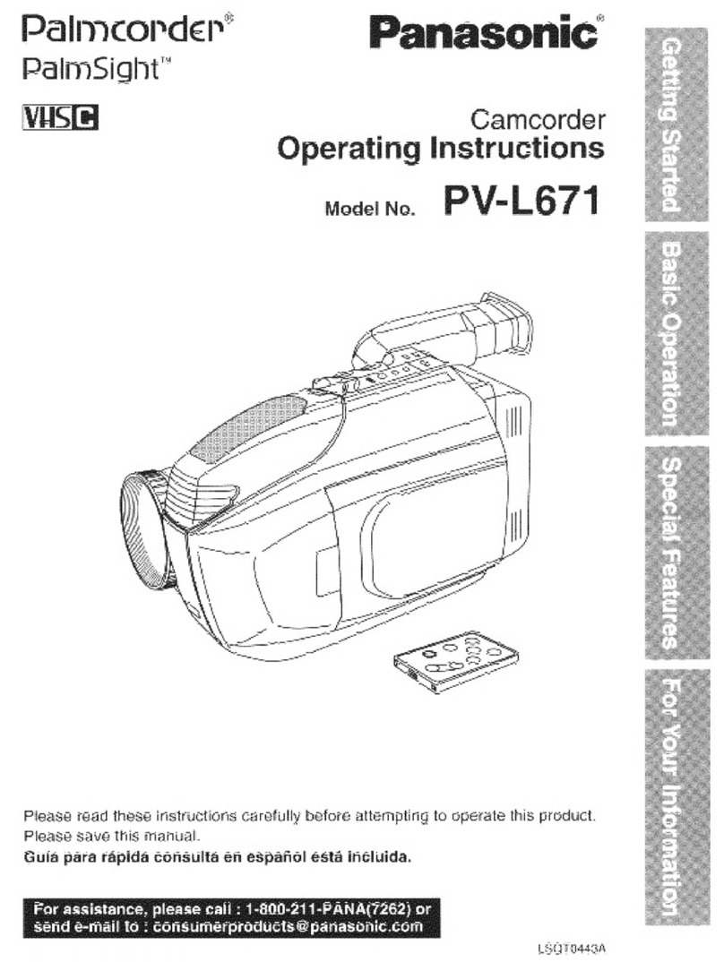 Panasonic Palmcorder PV-L671 user guide