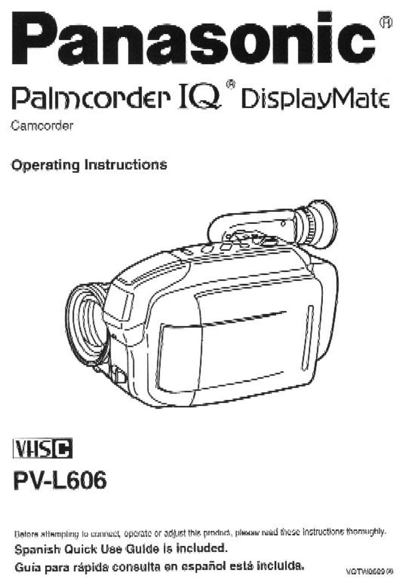 Panasonic Palmcorder IQ PV-L606 User manual