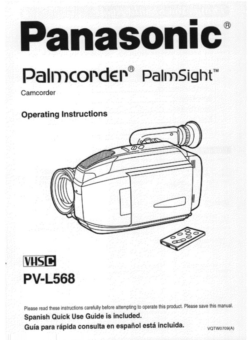 Panasonic Palmcorder PV-L568 User manual Panasonic Palmcorder PV-L568 User manual