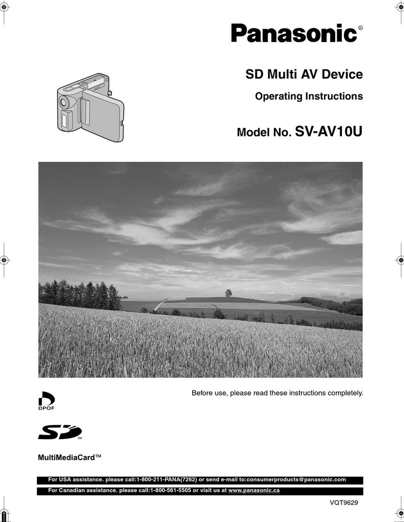Panasonic SV-AV10 User manual