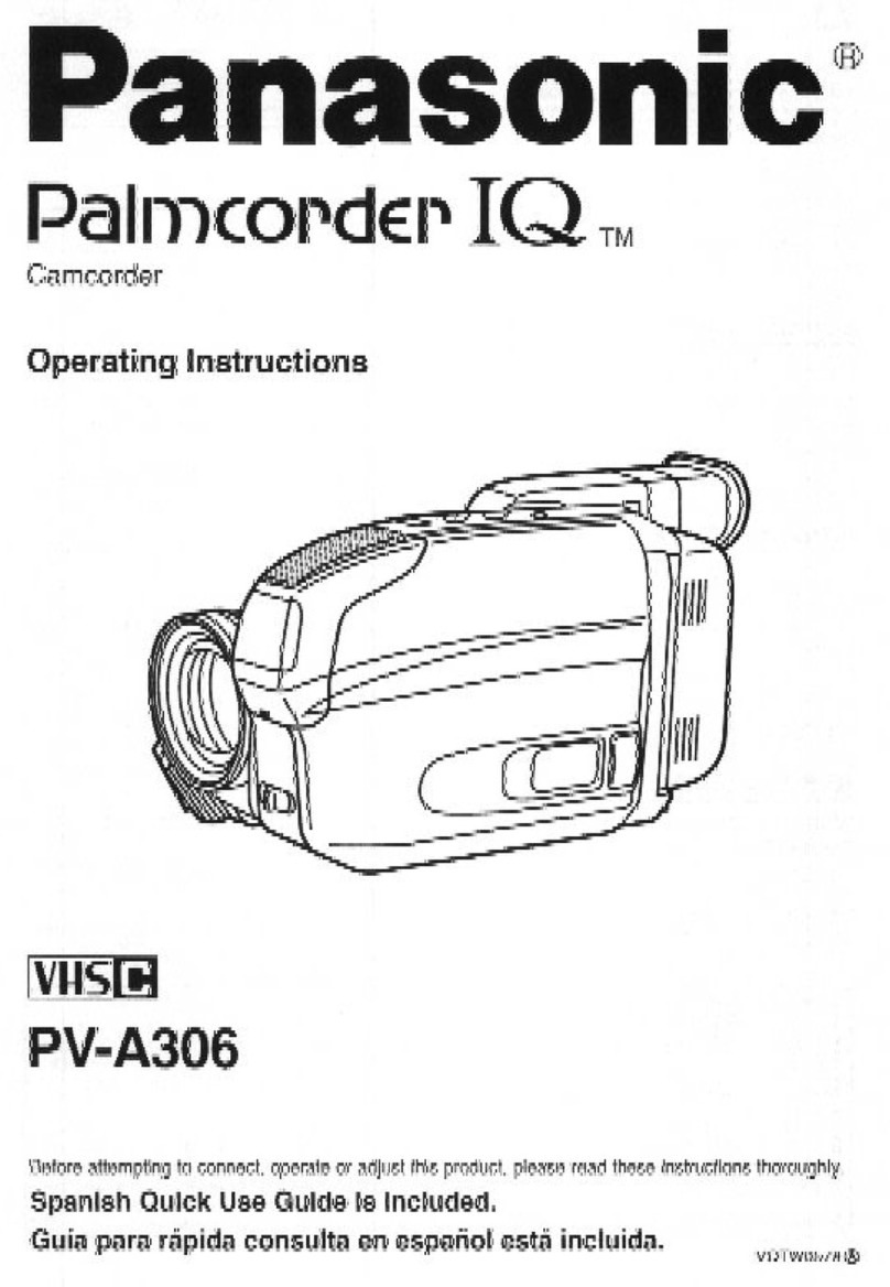 Panasonic Palmcorder IQ PV-A306 User manual
