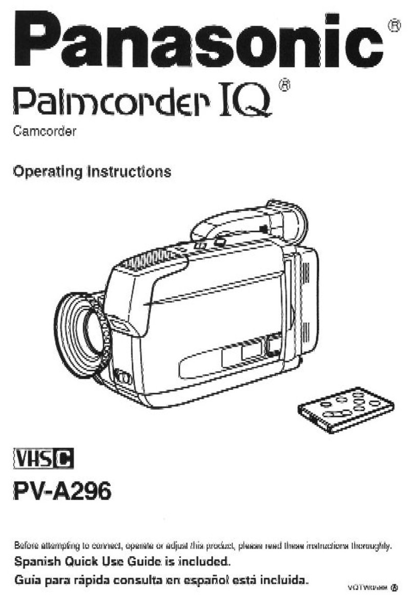 Panasonic Palmcorder PV-A296 User manual