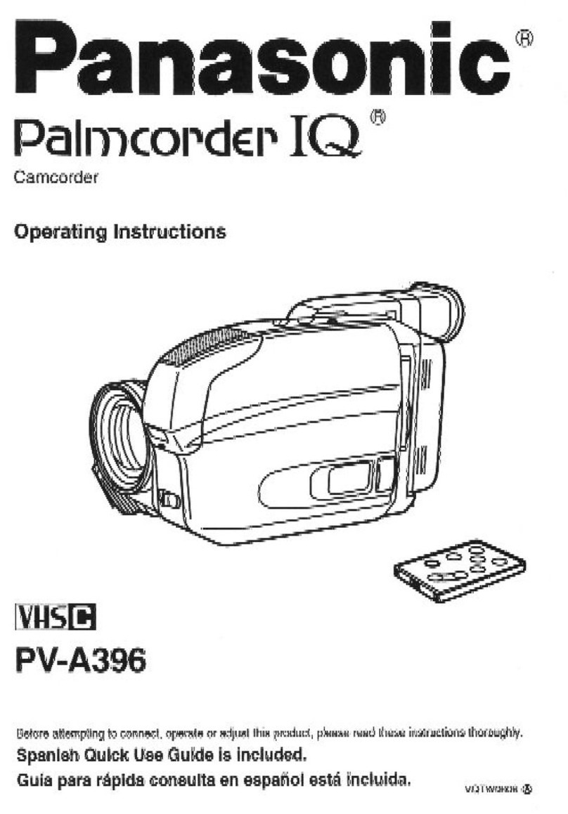 Panasonic Palmcorder PV-A396 User manual