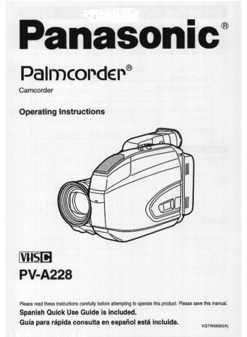Panasonic Palmcorder PV-A228 user guide