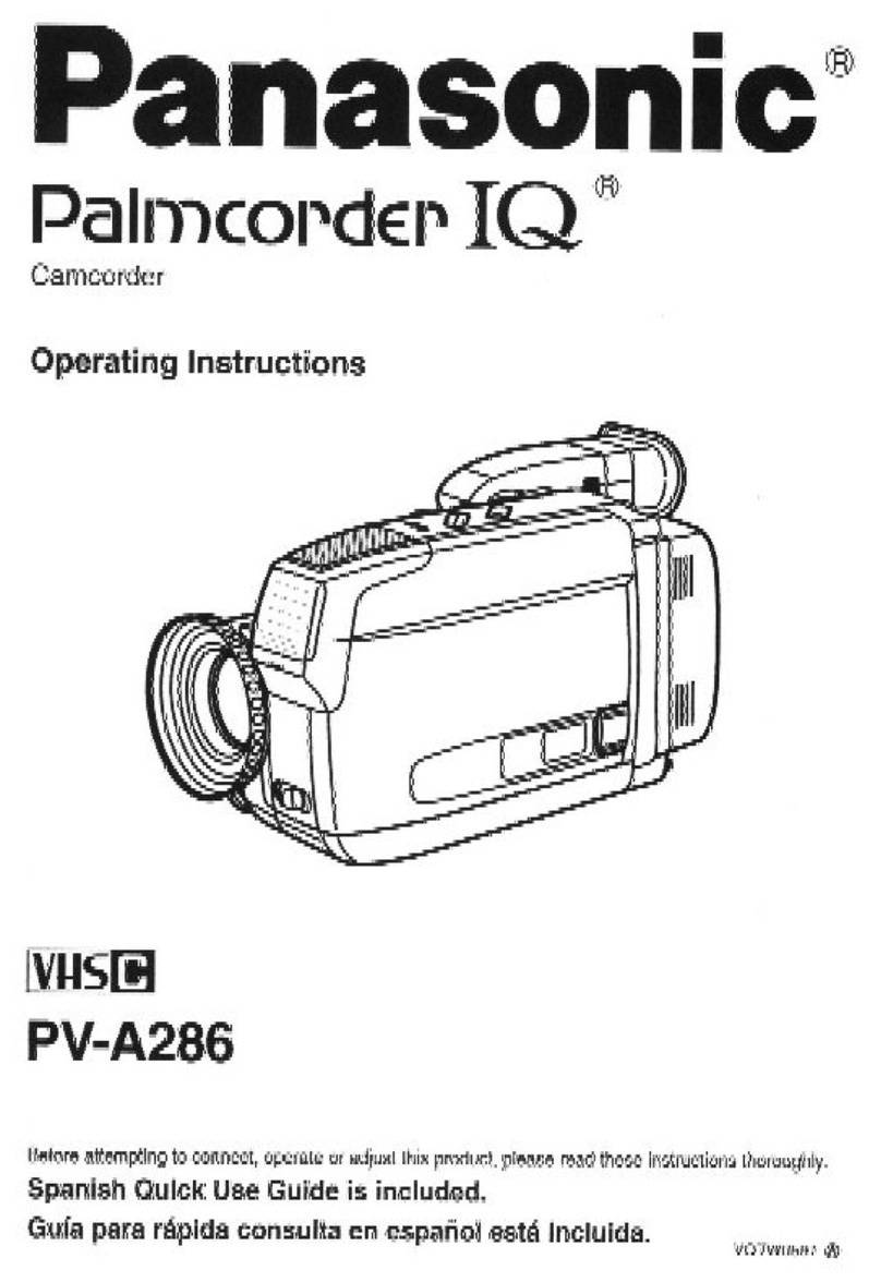Panasonic Palmcorder PV-A286 User manual