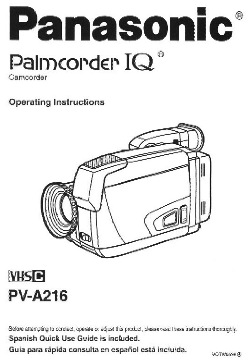 Panasonic Palmcorder PV-A216 User manual