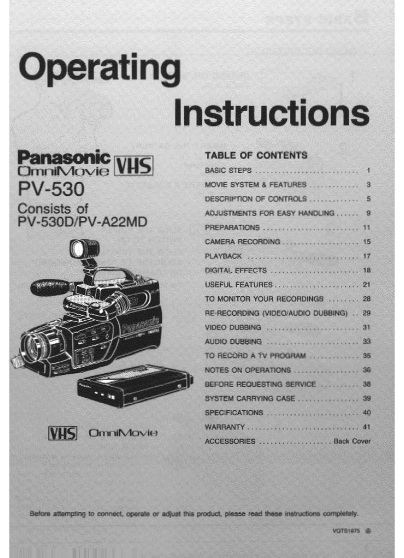 Panasonic PV-530D User manual