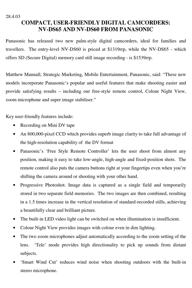Panasonic NV-DS60 Owner's manual