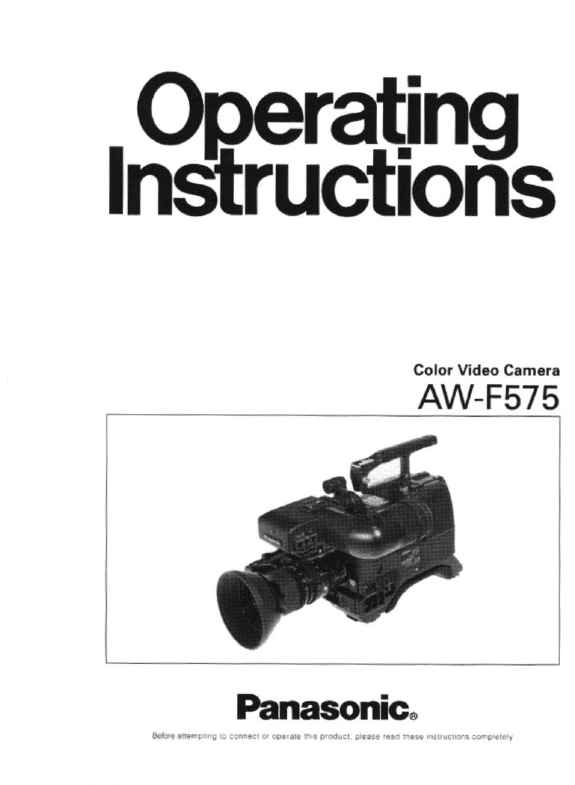 Panasonic AWF575 - COLOR CAMERA operating instructions