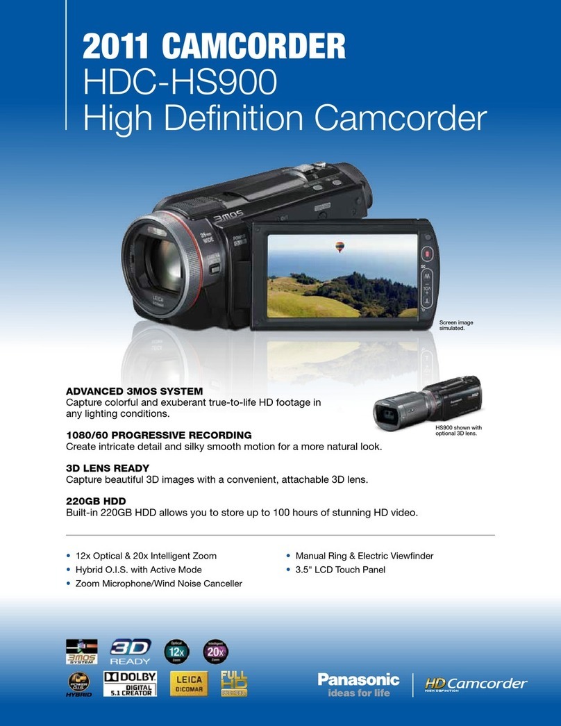 Panasonic HDC-HS900 User manual