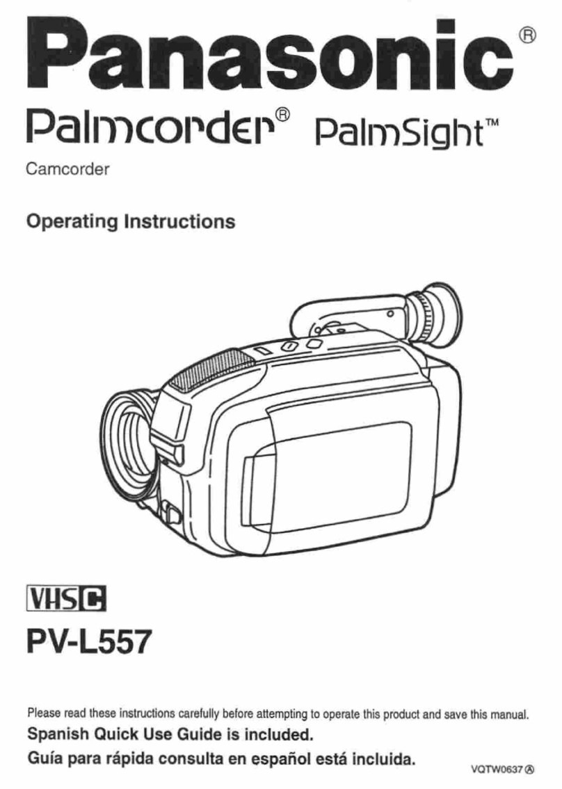 Panasonic Palmcorder PV-L557 User manual