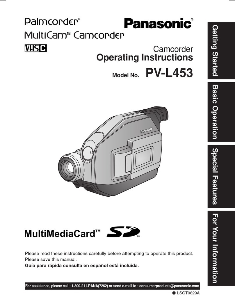 Panasonic Palmcorder MultiCam PV-L453 User manual