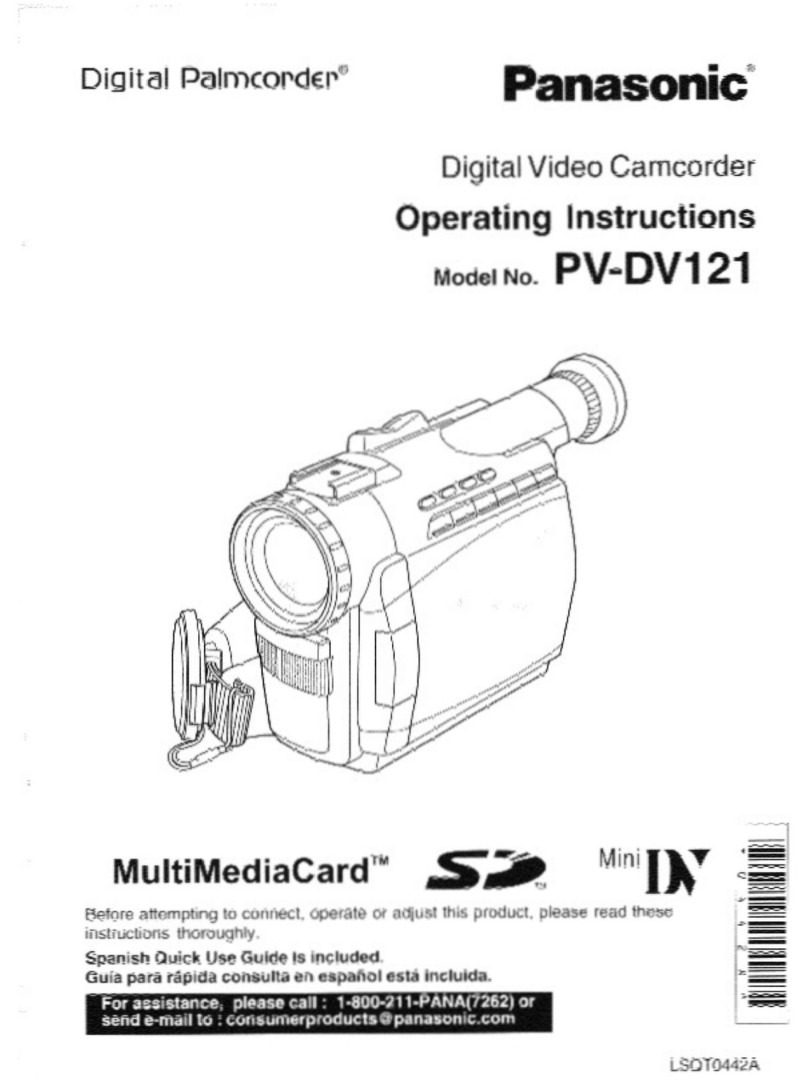 Panasonic Palmcorder PV-DV121 User manual