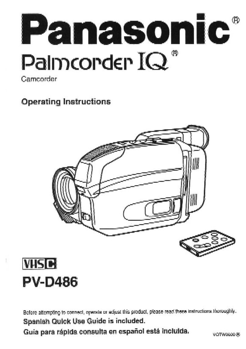 Panasonic Palmcorder PV-D486 User manual