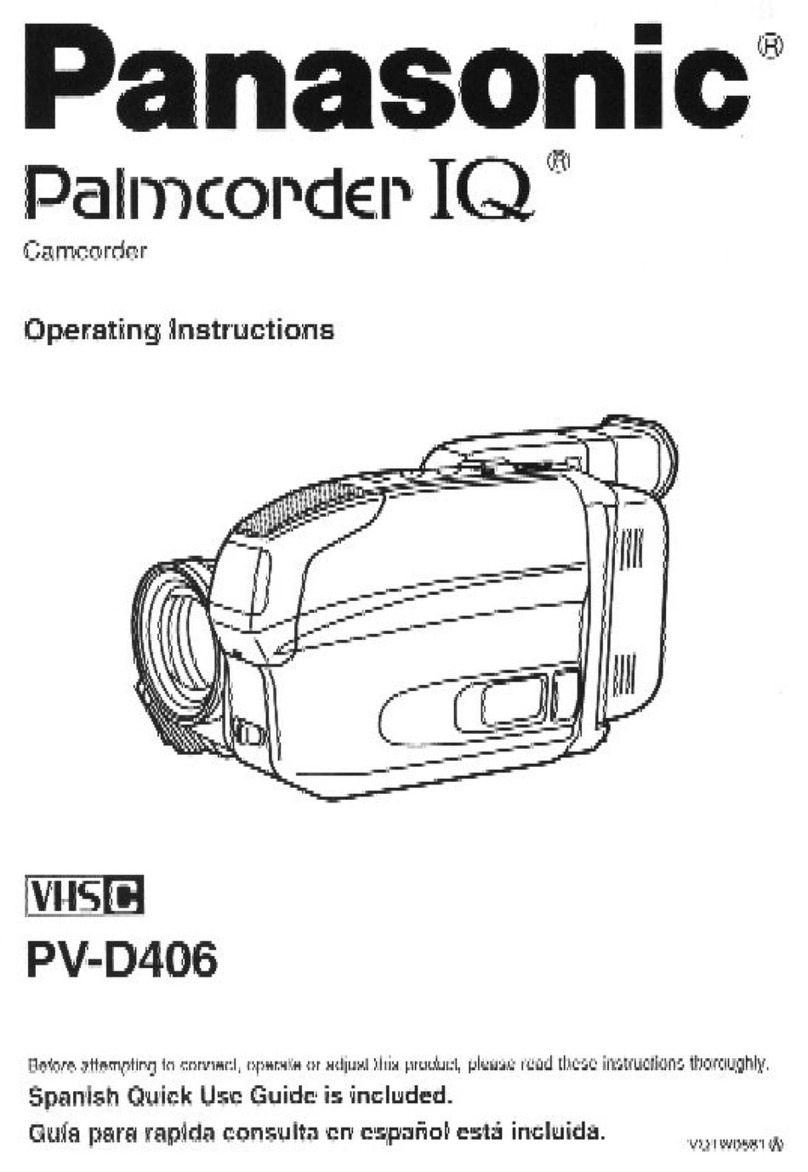 Panasonic Palmcorder PV-D406 User manual