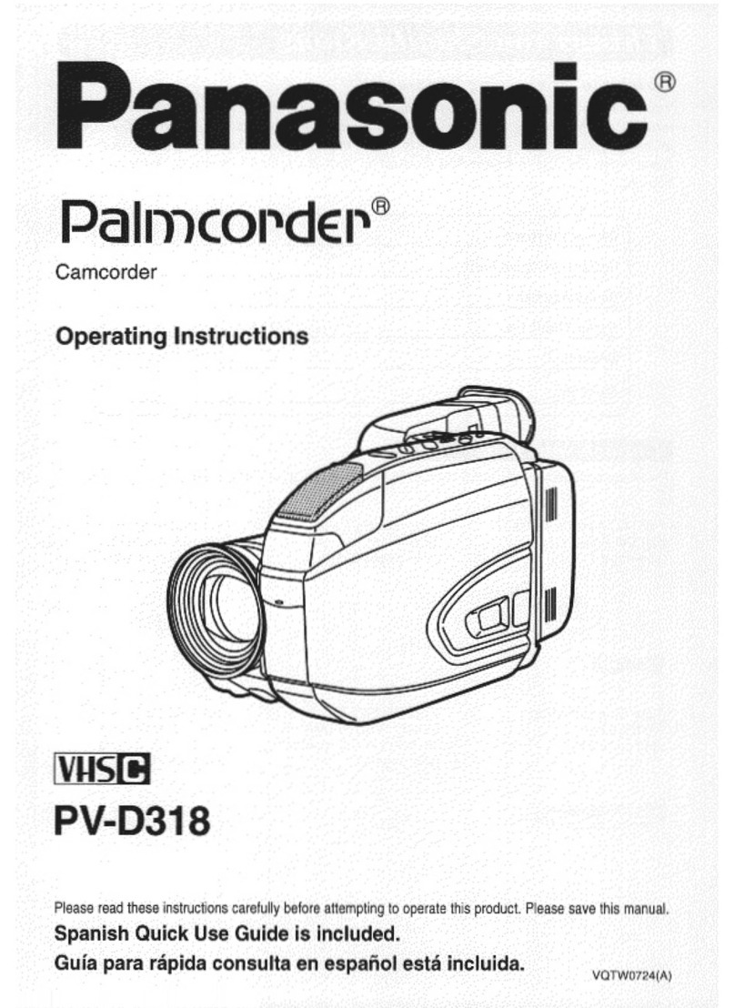 Panasonic Palmcorder PV-D318 User manual